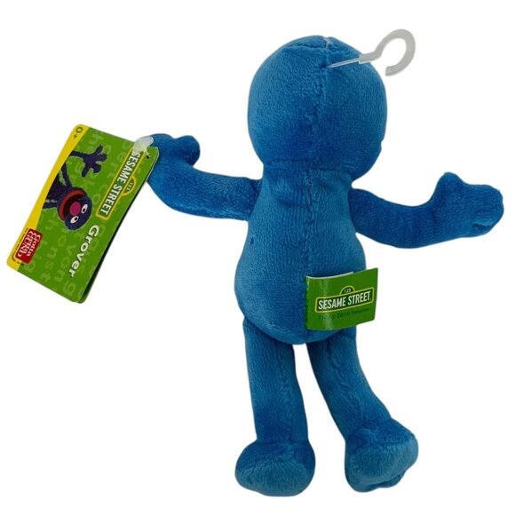 Gund Sesame Street Grover Bean Bag Soft Plush Toy 2010 Blue 6.5 inch - Picture 3 of 5